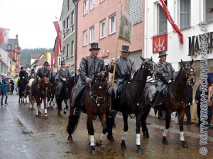 Unsere Blutreiter, leider alle sehr nass