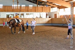 Voltigieren auf Caretina und Reiten auf Jacko...