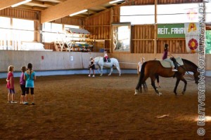 Voltigieren auf Caretina und Reiten auf Jacko...