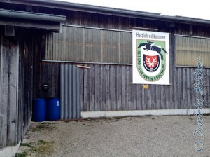 Vor der Halle ist alles schön aufgeräumt...