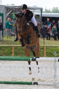 Katja Vaas auf Carissma im A-Springen, sie wurde Zweite.